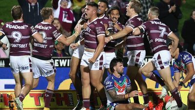 Manly beat Warriors 44-12 as Sea Eagles treat home fans to a try-scoring onslaught