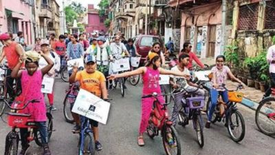 Pedalling on green power, twin campaigns for safe cycling take off