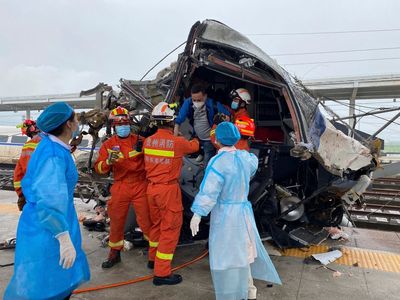 High-speed train derailment in China kills 1, injures 8