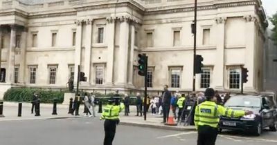 Trafalgar Square EVACUATED by police as terrified mum and son run from 'explosion'