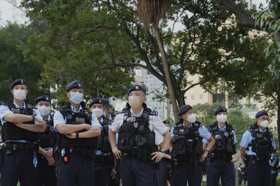 Police patrol Hong Kong park to enforce Tiananmen vigil ban