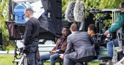 Kevin Hart spotted filming new Netflix movie in Bangor park