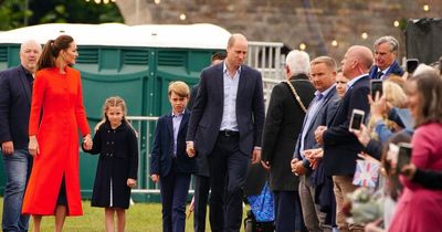 William and Kate bring George and Charlotte on Jubilee visit - but Louis misses out