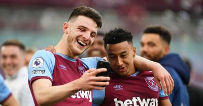 Declan Rice sends cryptic message to Jesse Lingard after Manchester United departure