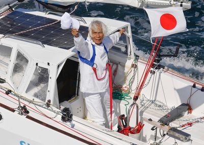 At 83, Japanese becomes oldest to sail solo across Pacific