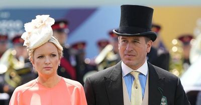 Queen's favourite grandson Peter Phillips takes new girlfriend to Epsom Derby