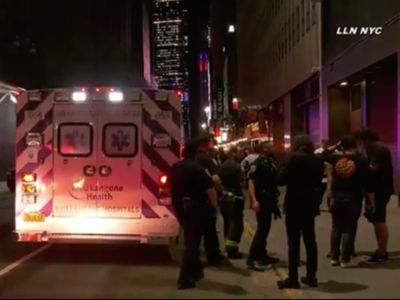 Man stabbed in neck outside Madison Square Garden after NY Rangers hockey game
