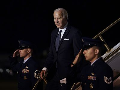 A small plane flew near Biden's beach house in Delaware