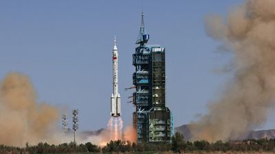 China launches three-person space mission to finish construction on Tiangong station
