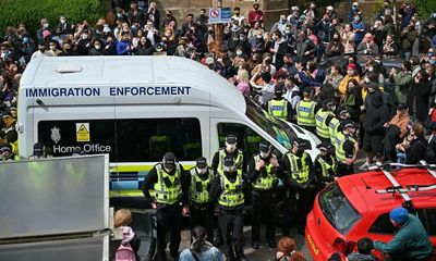 Anger as protesters who blocked UK immigration raid face day in court