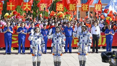 Chinese astronauts launch to space station as construction enters final stages