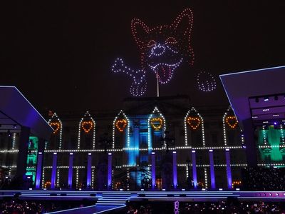 ‘The drone corgi has made my year’: Viewers react to light show at Party at the Palace