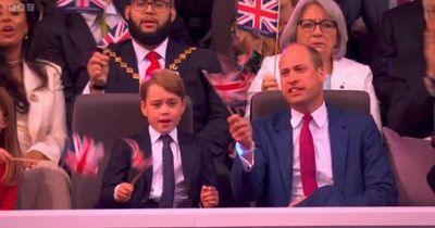 Prince William and George sing along at Jubilee gig - but Charles doesn't know words