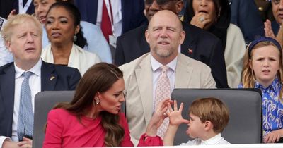 Prince Louis cheekily pulls faces at Kate Middleton and blows raspberries during Pageant