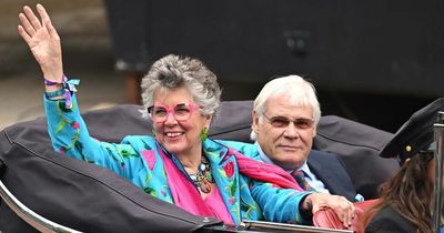 Prue Leith's car breaks down and needs pushing in the Queen's Platinum Jubilee Pageant