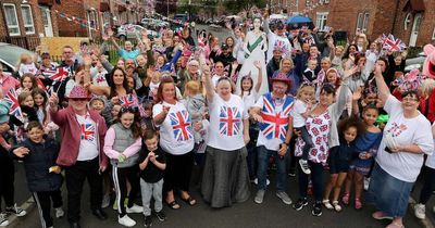 Queen's Platinum Jubilee marked by thousands braving weather at Sunday street parties