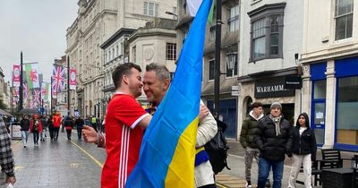 Ukraine football fan gets lost in Cardiff and has amazing Welsh welcome