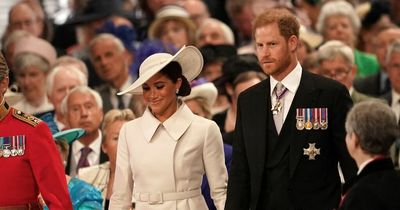 Royal fans spot Meghan Markle's 'reaction to Kate Middleton' during Jubilee service
