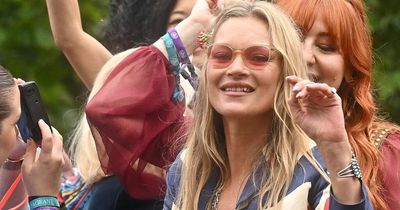 Kate Moss blowing kisses and Joan Collins in a jag lead celebs partying for Jubilee