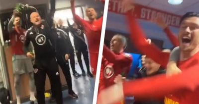 'Pagey's on fire!' Inside Wales' raucous dressing room celebrations as booze flows and party gets into full swing