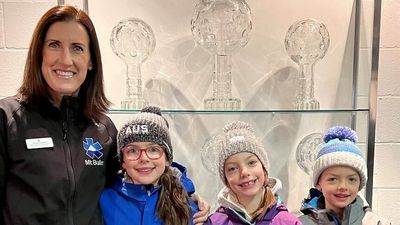 Champion aerial skier Jacqui Cooper donates world cup trophies to National Alpine Museum