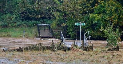 Work begins to remove tangled remains of River Annan bridges