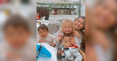 Alisson Becker's wife Natalia enjoys family time over half term break