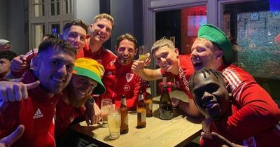 Wales' World Cup heroes party into the night with fans in Cardiff