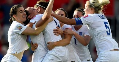 The eye-catching new Nike England Women's 2022 pre-match top