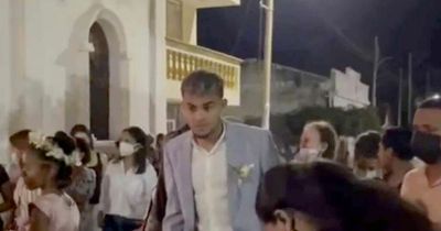 Liverpool star Luis Diaz leads celebrations at wedding party after Colombia homecoming