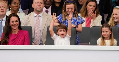 Cheeky Prince Louis gets another telling off from sister Charlotte at Jubilee