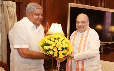 West Bengal Governor Jagdeep Dhankhar meets Home Minister Amit Shah