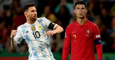 Cristiano Ronaldo, Lionel Messi and the 20 highest international goalscorers of all-time