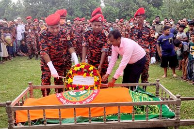 Bangladesh depot blaze: Nine firefighters killed in line of duty