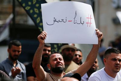 Palestinians protest against soaring prices ahead of strike