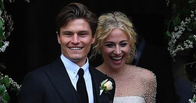 Pixie Lott beams in wedding dress as she marries Oliver Cheshire in stunning service