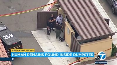 Son, 25, arrested after his mother’s dismembered body is found in dumpster at California apartment complex