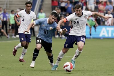 The U.S. men's national soccer team wore orange armbands in support of gun control