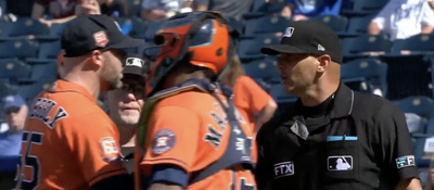 Umpire Vic Carapazza needlessly caused a scene and ejected Ryan Pressly with two outs in the 9th inning