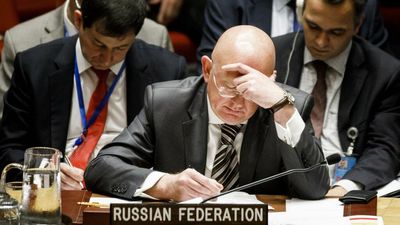 Irritated Russian envoy storms out of UN