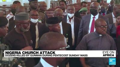 Nigerian forces hunt for gunmen who killed dozens at church