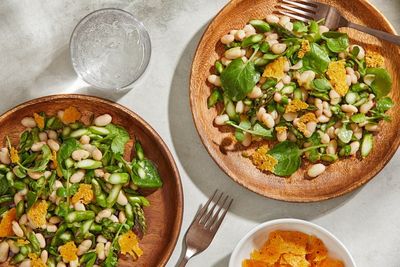 Asparagus plus beans plus cheese equals your new favourite salad