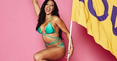 Love Island's Amber Beckford wears bright green bikini from New Look and it's under £25