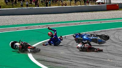 MotoGP: Alex Rins Breaks Wrist From Barcelona Turn 1 Crash
