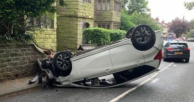 Driver flees after crashing into house built in 1598