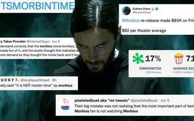 Sony re-released Morbius in cinemas thanks to viral memes. The movie bombed hard