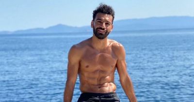 Liverpool star Mohamed Salah pictured on yacht after suffering muscle strain