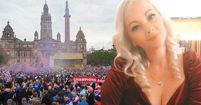 Rangers title party shame as Ayrshire mum launches glass bottle at a police officer