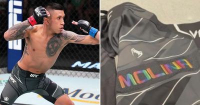 UFC star told he would "burn in hell" after wearing Pride Month shorts