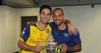 Mikel Arteta's reaction after being told to bring Theo Walcott back to Arsenal